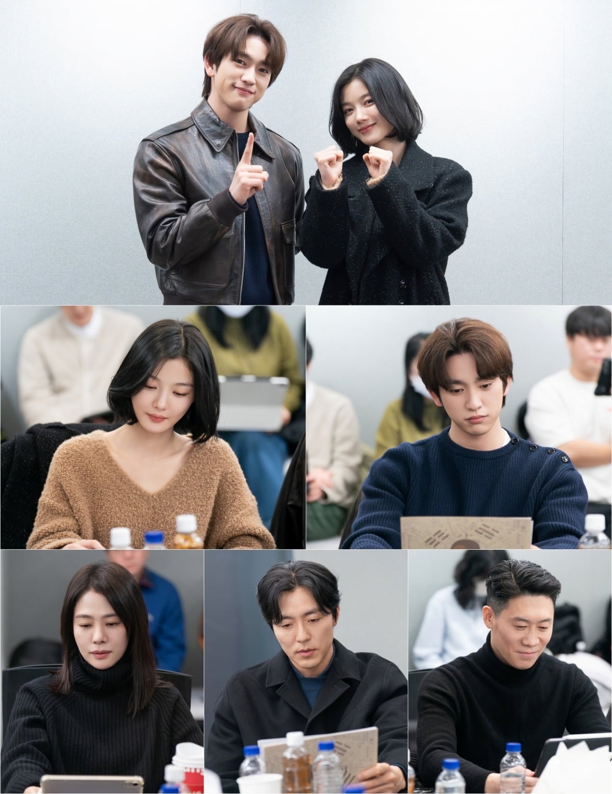 '100일의 거짓말' 대본 리딩 현장이 공개됐다./사진제공=tvN