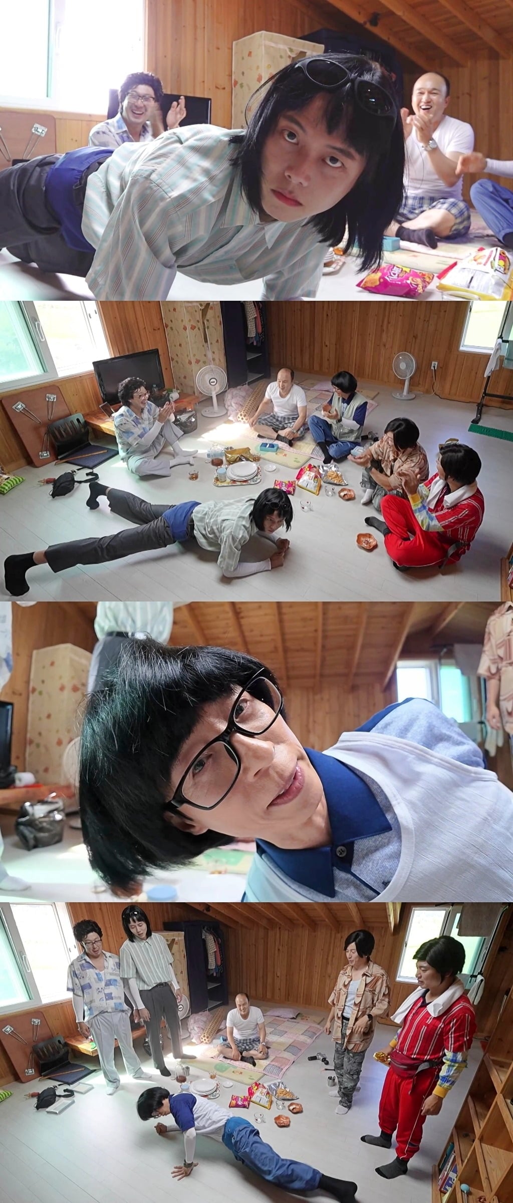 유재석이 바지 위에 팬티를 입고 포즈를 취했다./사진제공=MBC