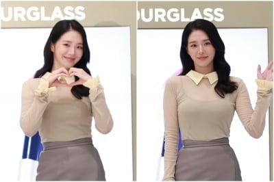 박규영, 끈나시가 살짝 보여…시스루 니트 입은 증권가 직원 OOTD