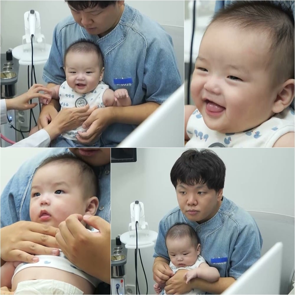 곽튜브 아들이 예방접종을 맞는다./사진제공=KBS