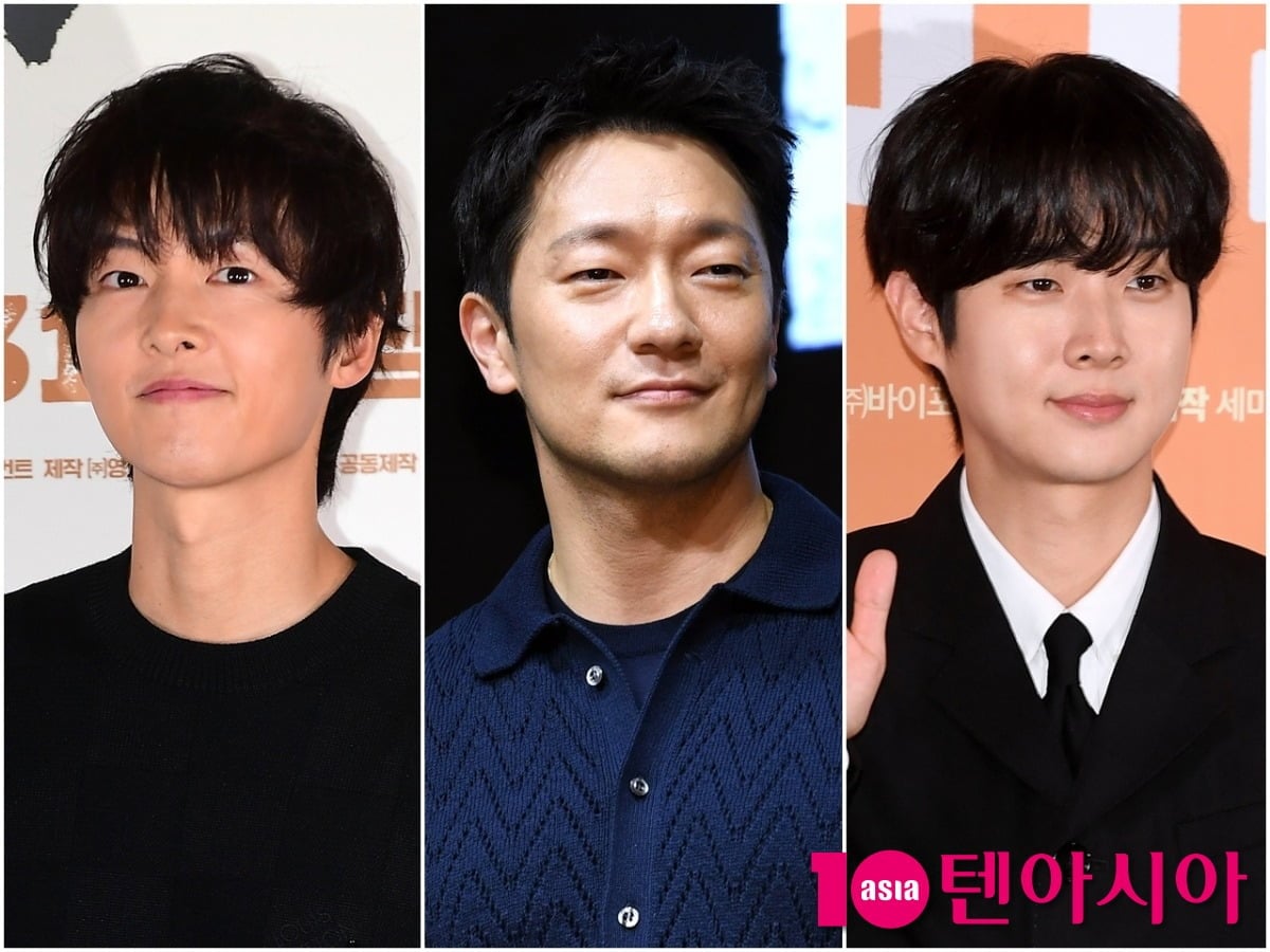 배우 송중기, 손석구, 최우식이 각 공식 행사에 참석했다./사진=텐아시아DB