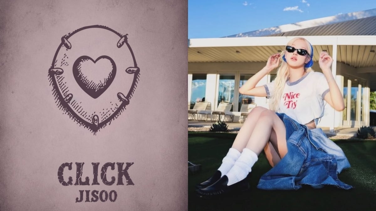 BLACKPINK's Jisoo "CLICK" Single Cover and Rose on Her Instagram for AIRBNB / Web Capture 