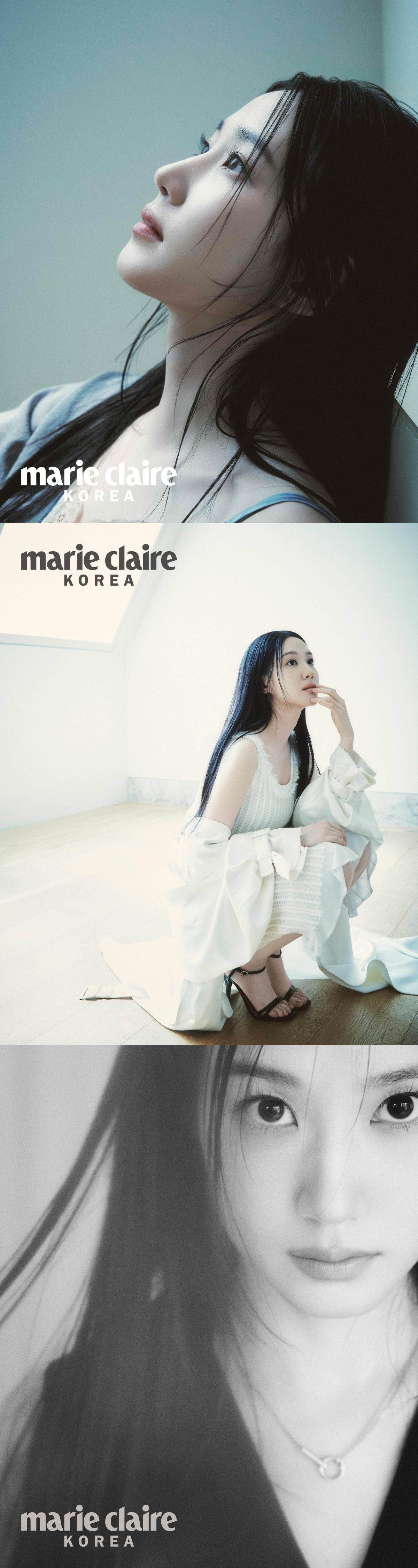 배우 박은빈이 화려함을 덜어낸 스타일링으로 본연의 매력을 살렸다./사진제공=마리끌레르