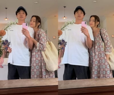 손태영♥권상우, 초밀착 부부 투샷 공개했다…결혼 19년 차에도 여전히 달달하네