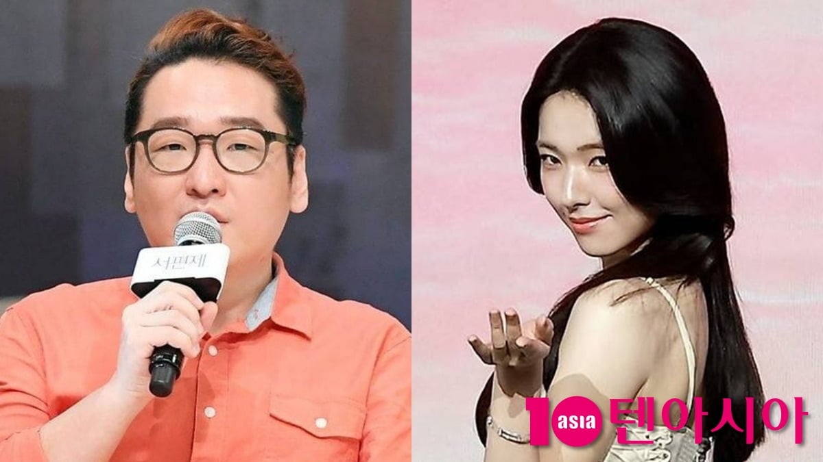 작곡가 윤일상이 공식석상에서 발언하고 있다.(왼쪽) 배우 하영이 공식석상에서 포즈를 취하고 있다.(오른쪽) / 사진=텐아시아 DB