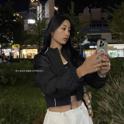 ‘레즈비언’ 곽선희, 동성 아내가 찍어줬나…날렵한 V라인 자랑