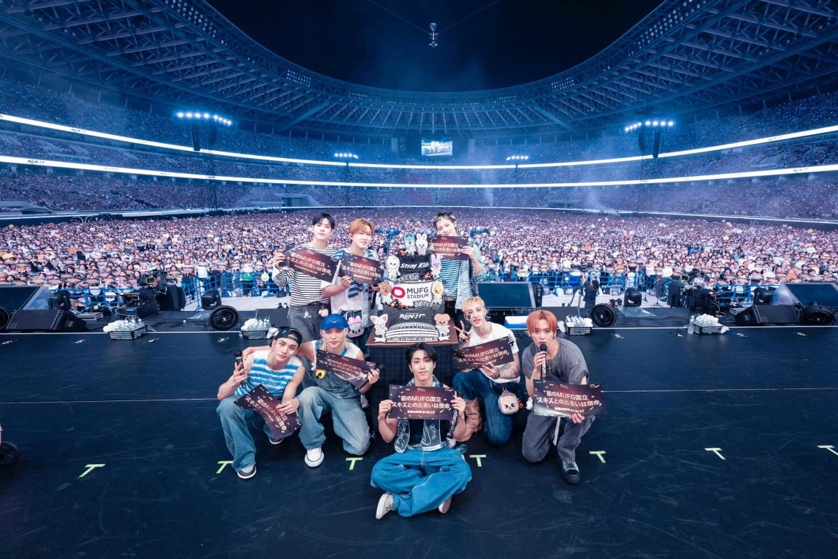 스트레이 키즈 월드투어 'RUN IT' 도쿄 국립경기장 공연 이미지 / 사진=JYP엔터테인먼트, seitaro tanaka photo office Co., Ltd.