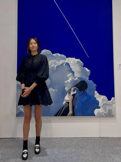 '44세' 조윤희, 각선미 대체 무슨 일이야…싱글맘의 전시장 나들이