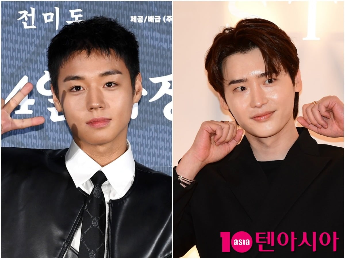 배우 박지훈과 이종석이 각 공식 행사에 참석해 포즈를 취하고 있다./사진=텐아시아DB