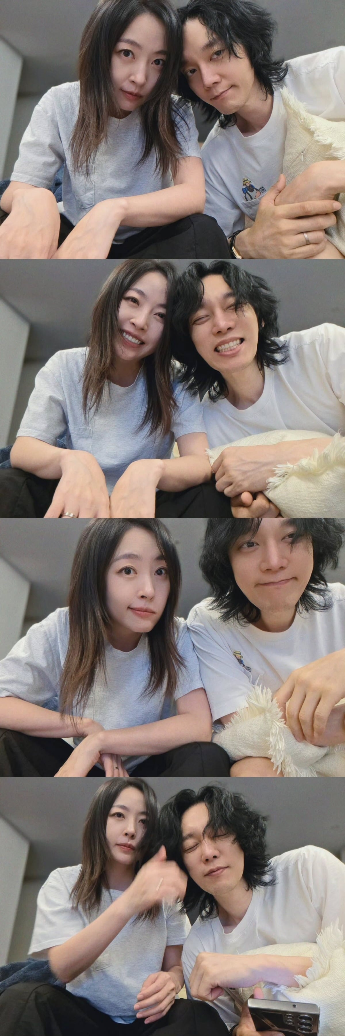 심은진이 부부 셀카를 공개했다. / 사진=심은진 SNS 캡처