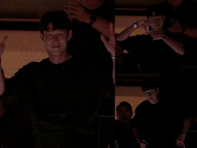 손흥민, 방탄소년단 LA 콘서트서 '찰칵 세리머니'…"나도 팬" 월클 아미 떴다
