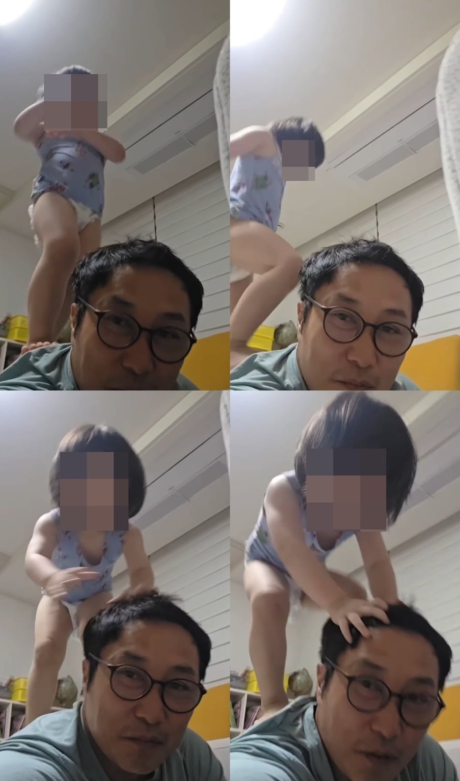 코미디언 김병만이 자녀와 함께하는 유쾌한 일상을 공개했다./사진=김병만 SNS 캡처