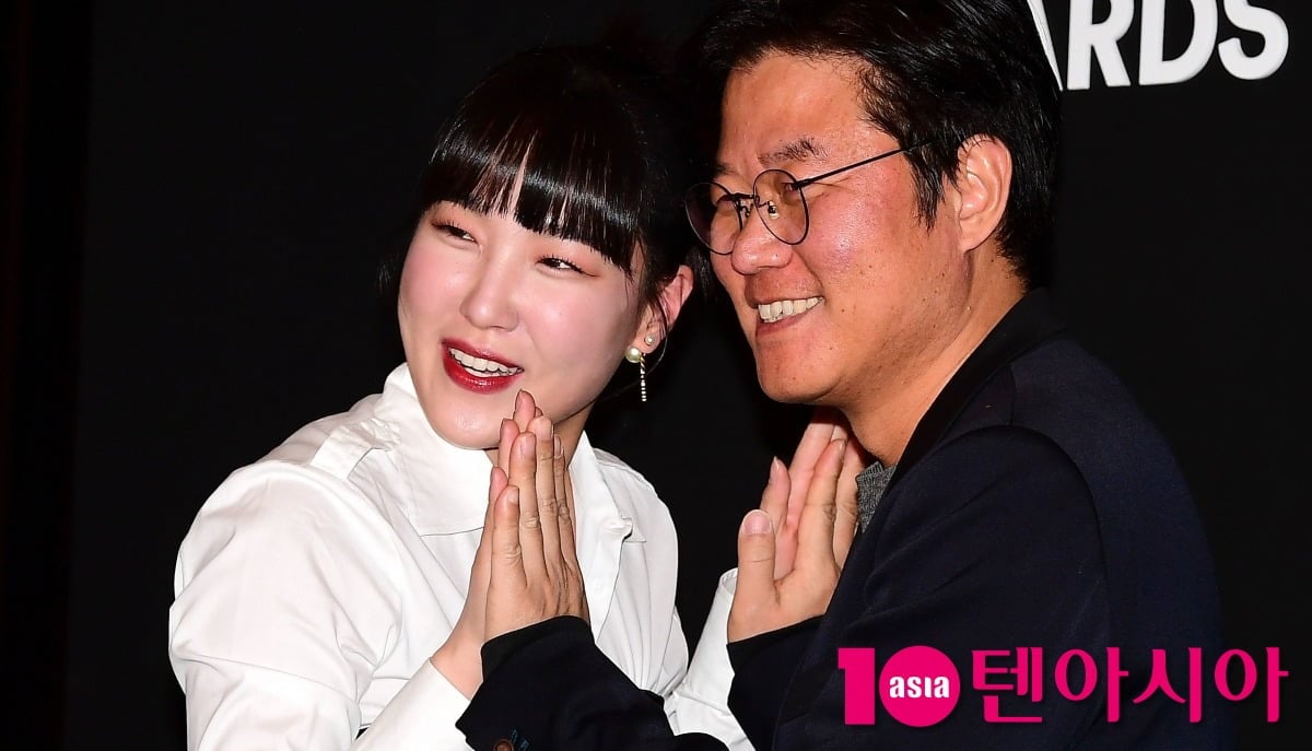 이은지, 나영석이 포즈를 취하고 있다./사진=텐아시아DB