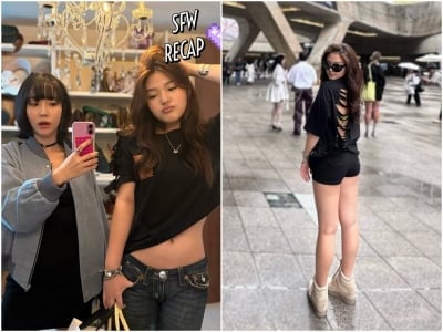 이윤진 딸 맞아?…잘록한 허리 라인 자랑, 노출이 두렵지 않은 과감한 패션 센스
