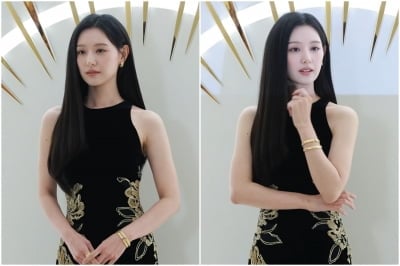 김지원, 836만원대 N사 드레스로 고급美…홀터로 자랑한 목선 실루엣