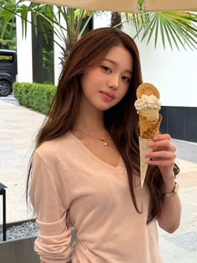 '137억원 집주인' 장원영, 아이스크림으로 가려지는 소두 인증