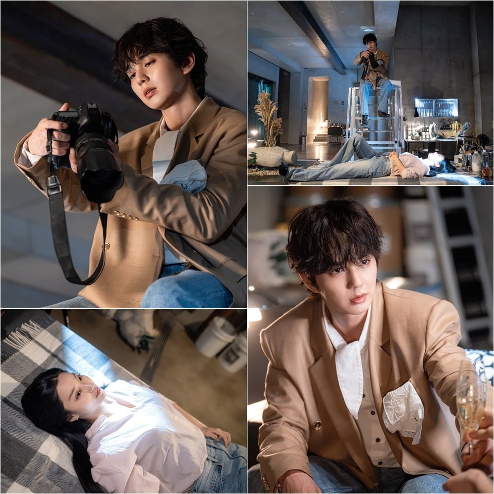 유승호가 새로운 모델 이새롬을 작업실로 초대한다./사진제공=SBS