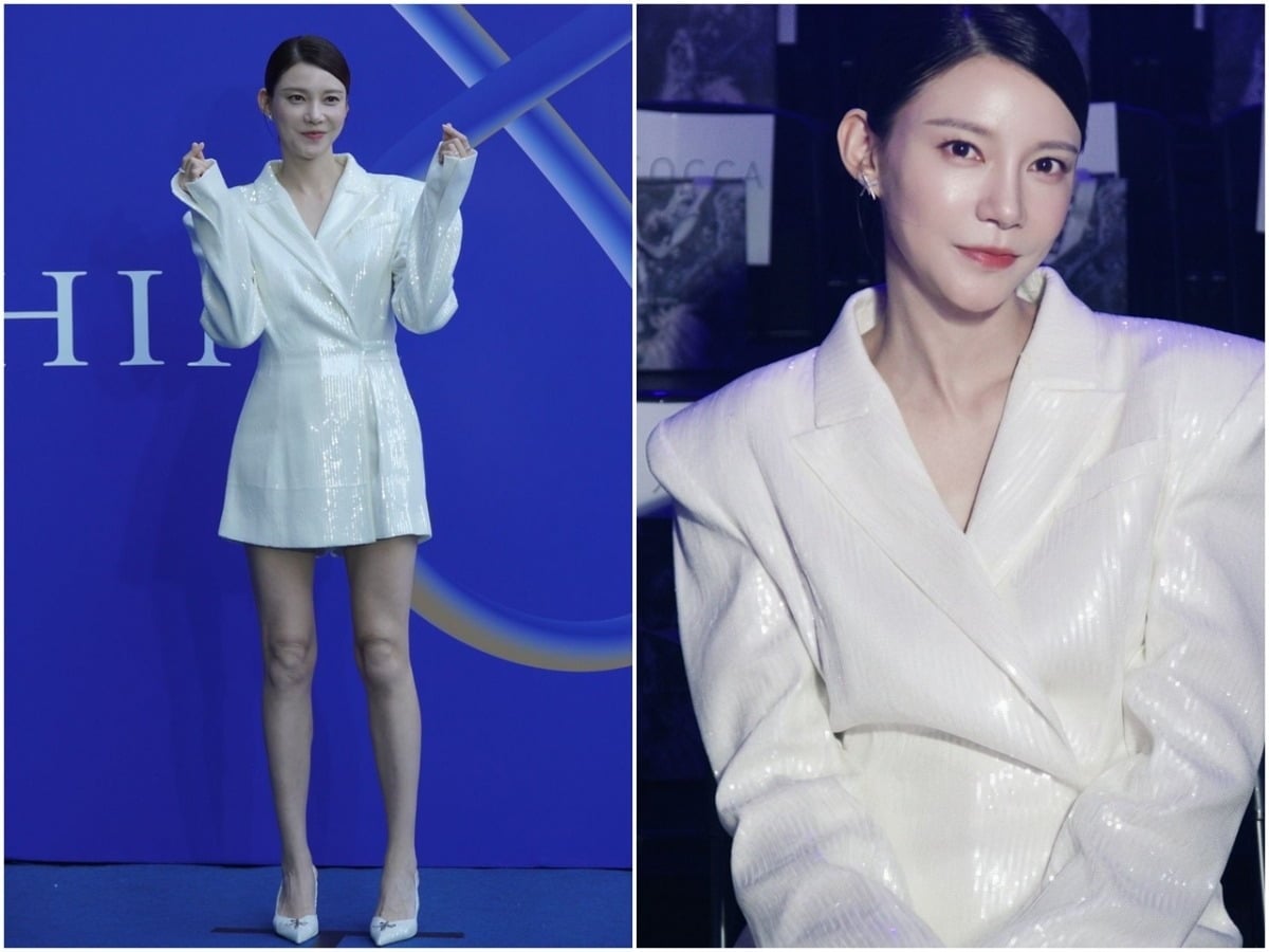 배우 차예련이 패션쇼에서 늘씬한 비율을 자랑했다./사진제공=HB엔터테인먼트