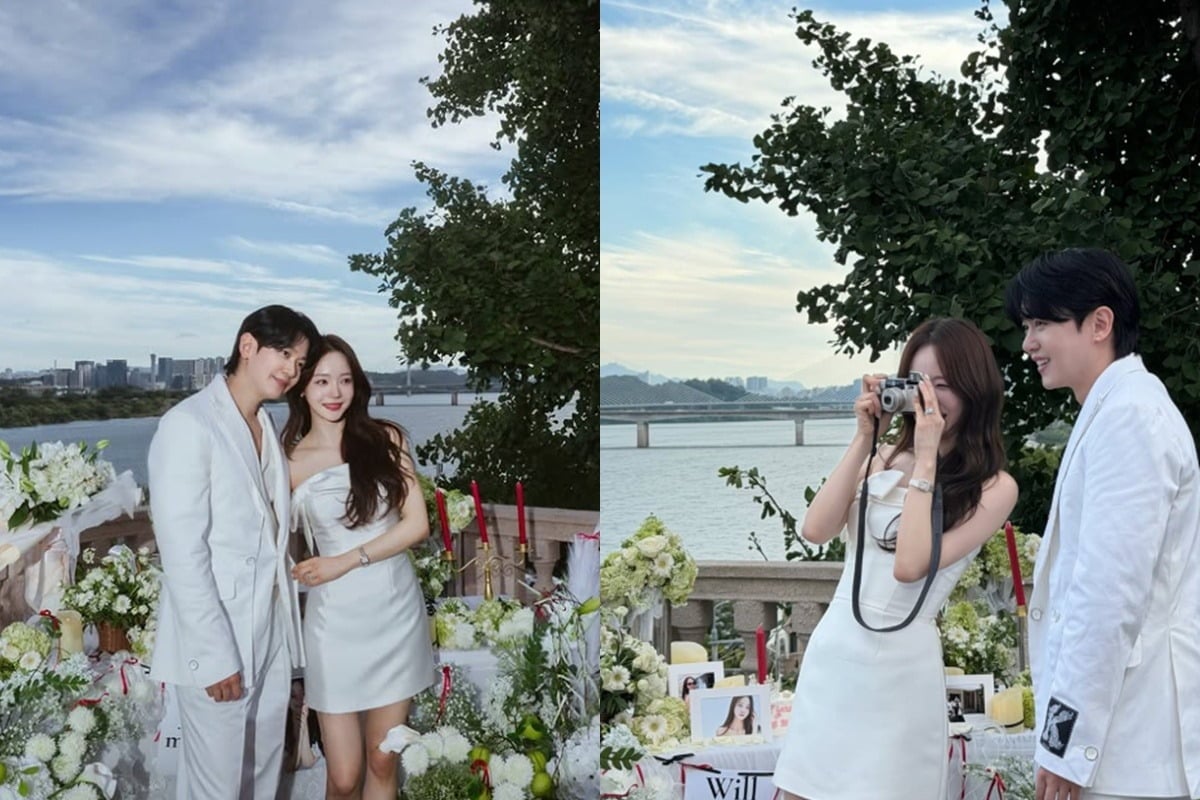 강균성이 유하진에게 프러포즈를 했다./사진=SNS