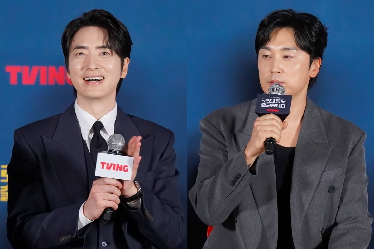 배우 이준혁, 서현우가 '로또 1등도 출근합니다' 제작발표회에 참석했다. / 사진제공=티빙