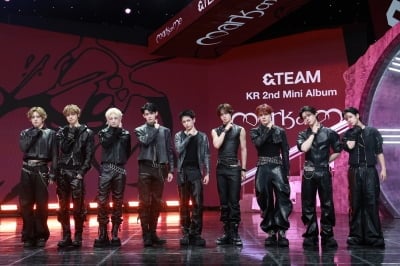 '방시혁·코르티스 지원사격' 앤팀, 사랑에 빠진 늑대들…첫 한국 컴백 [종합]