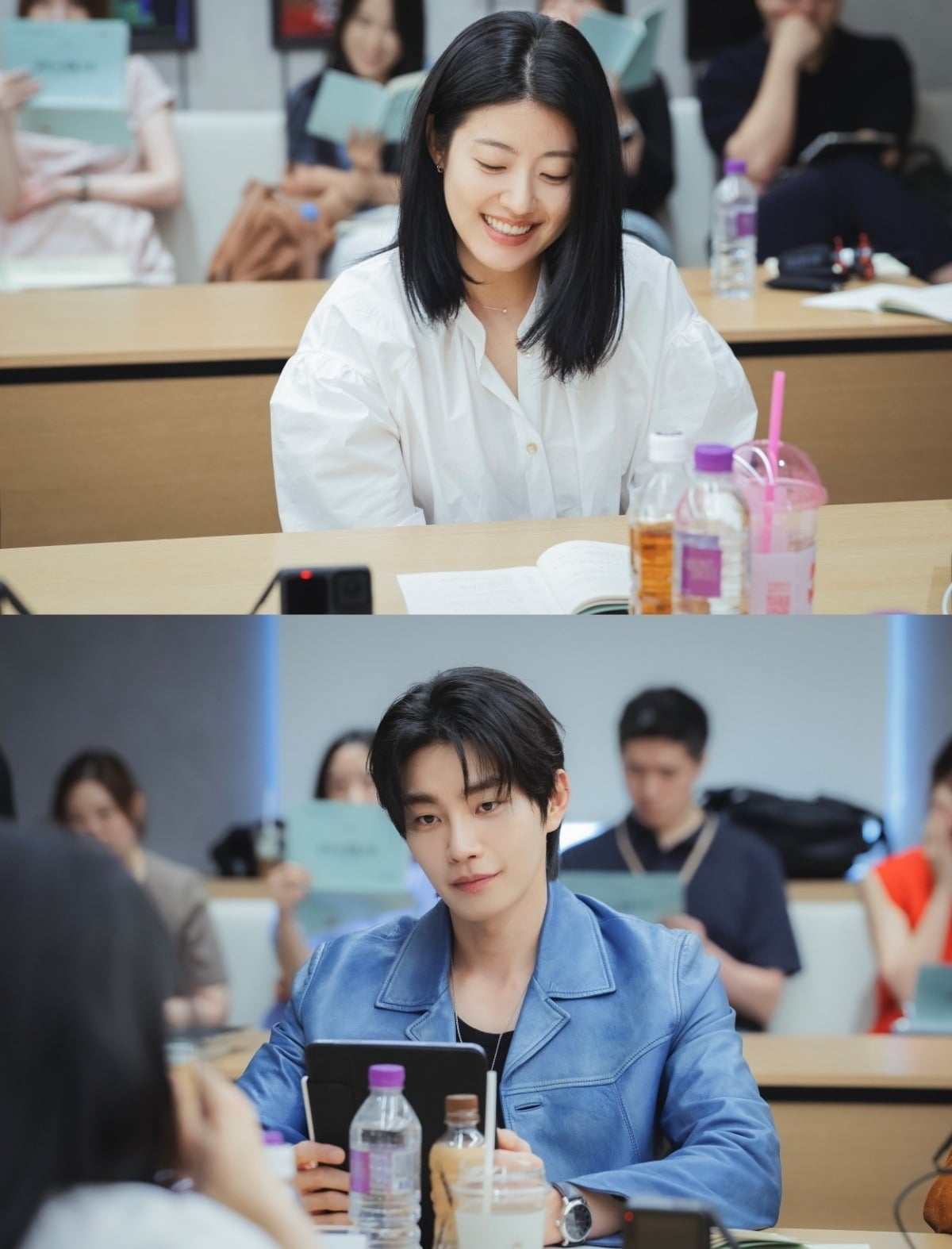 '내가 떨릴 수 있게' 대본리딩 현장이 공개됐다. / 사진제공=티빙