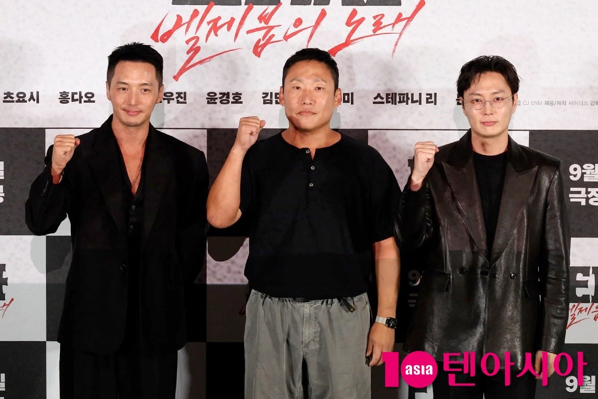 배우 변요한, 최국희 감독, 배우 노재원이 영화 '타짜: 벨제붑의 노래' 언론시사회에 참석했다. / 사진=윤지인 기자