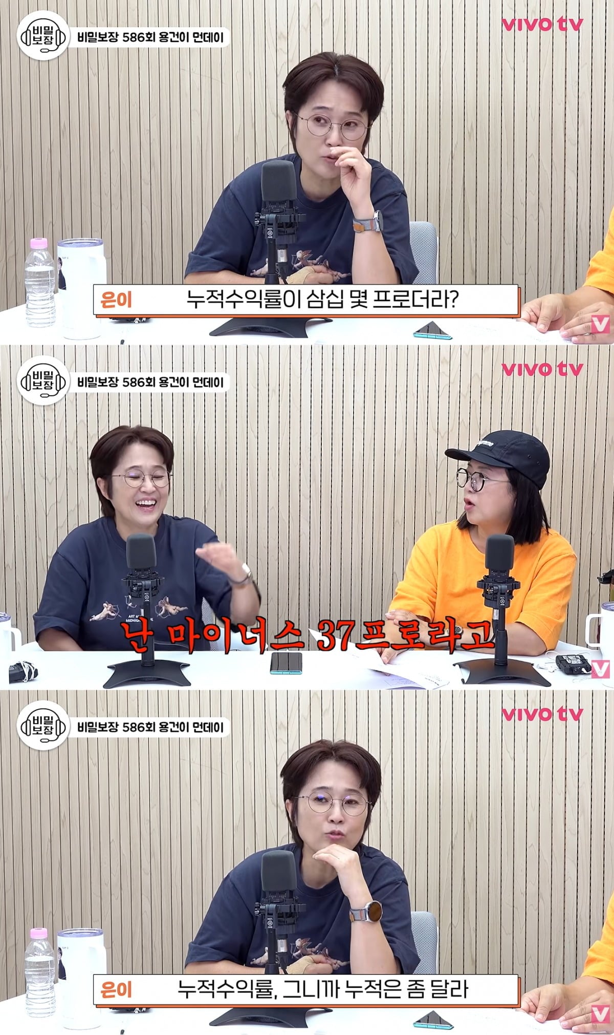 송은이가 연금저축 수익률을 언급했다. / 사진='비밀보장' 영상 캡처