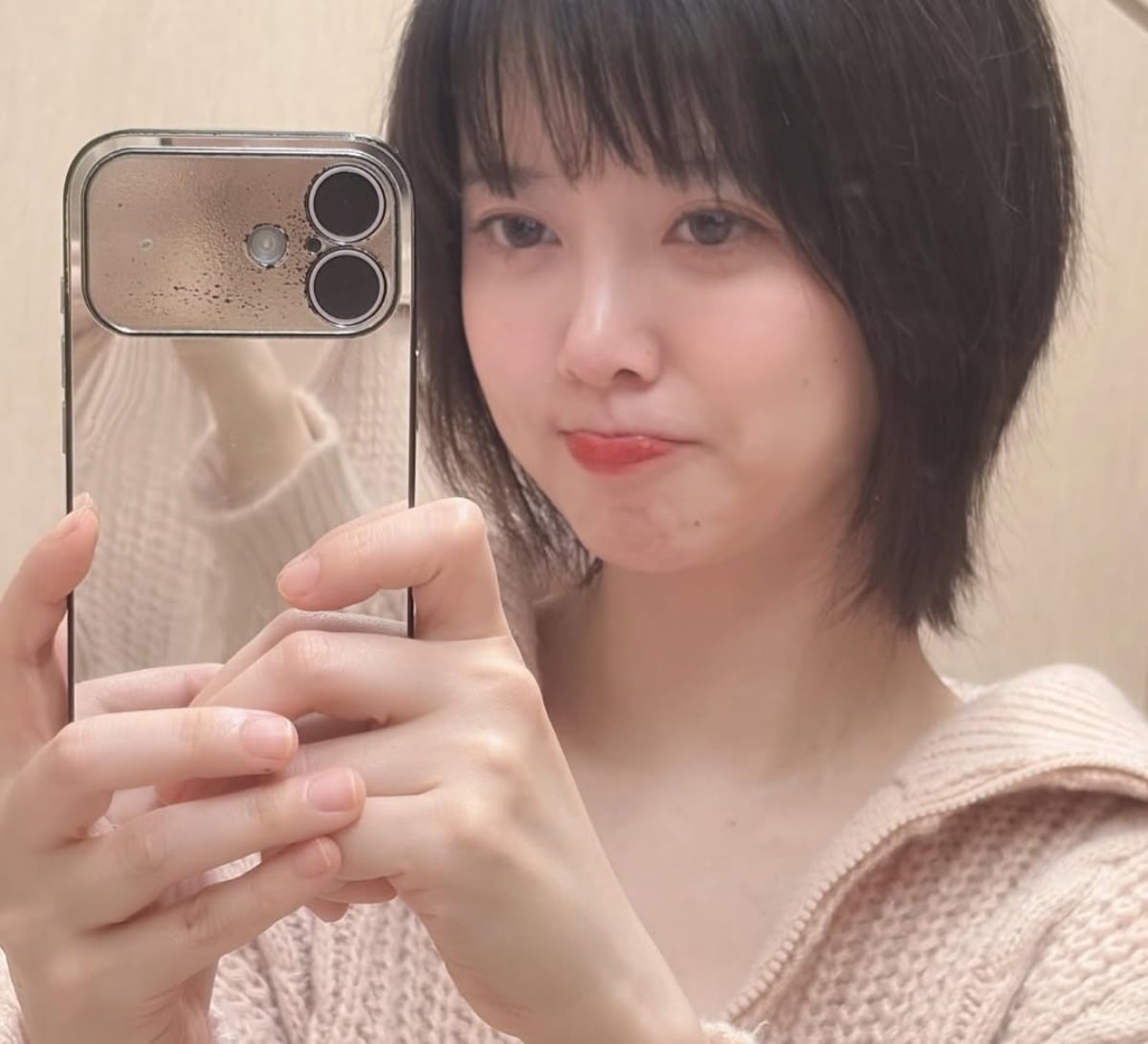 구혜선이 직접 머리카락을 자른 뒤 모습을 공개했다. / 사진=구혜선 SNS