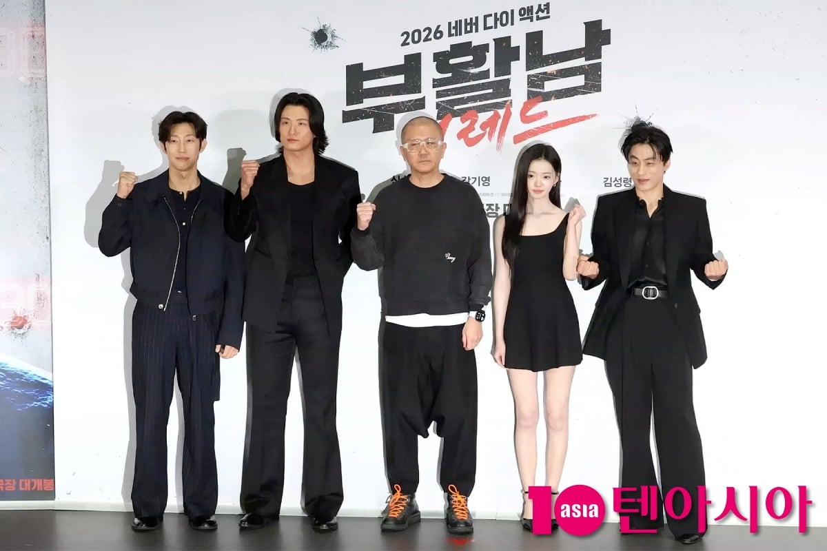 16일 서울 송파구 롯데시네마 월드타워에서 영화 '부활남: 더 레드' 언론시사회가 열렸다. 현장에는 배우 구교환, 신승호, 강기영, 김시아와 백종열 감독이 참석했다. / 사진=윤지인 기자