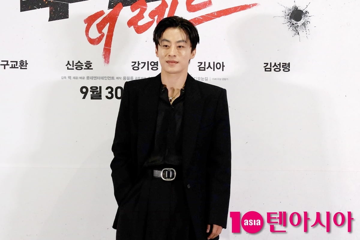 16일 서울 송파구 롯데시네마 월드타워에서 영화 '부활남: 더 레드' 언론시사회가 열렸다. 현장에는 배우 구교환, 신승호, 강기영, 김시아와 백종열 감독이 참석했다. / 사진=윤지인 기자