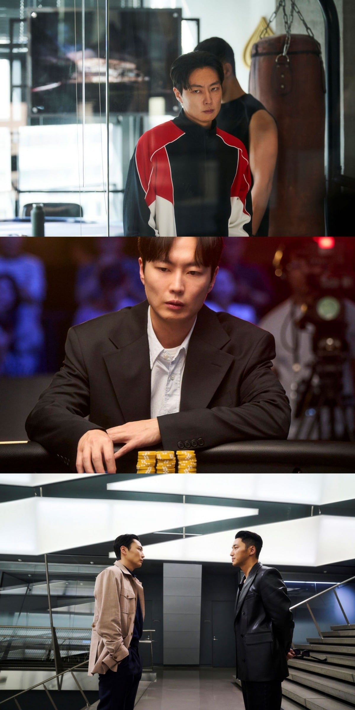영화 속 장면들. 친구를 향한 동경과 시기가 섞인 노재원의 눈빛 연기가 인상적이다. / 사진제공=CJ ENM, 싸이더스