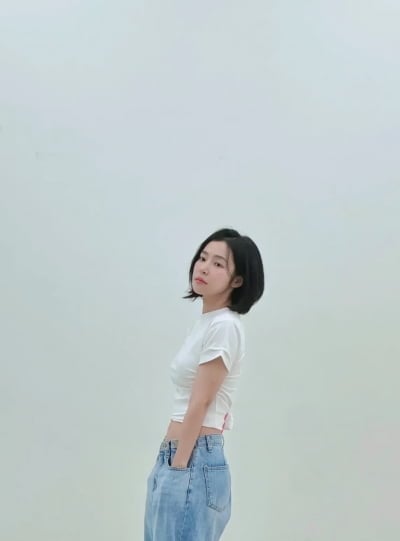 '41세' 홍자, 얼마나 말랐으면 티셔츠 남아 돌아…명품 슬림 비율