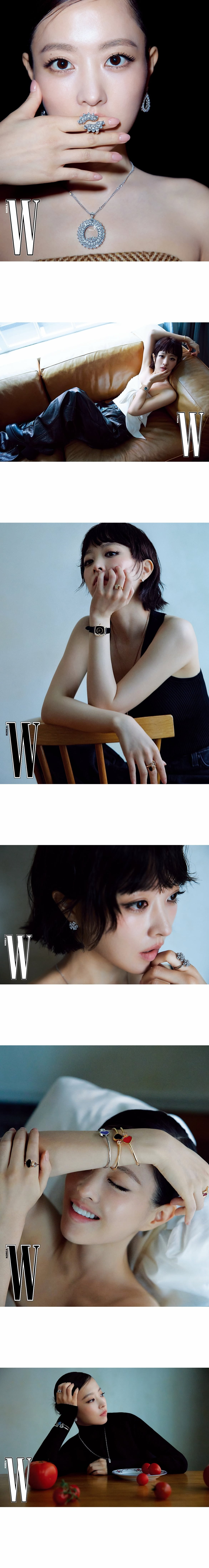 배우 박보영이 쇼트커트 헤어스타일과 짙은 스모키 메이크업으로 평소와 다른 분위기를 연출했다./사진=박보영 SNS, 더블유