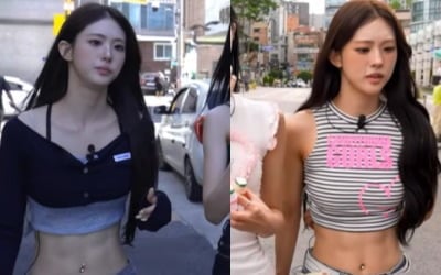 곱창 먹어도 복근 '선명'…아이칠린 주니, 관리 어떻게 했길래 "CG 아니냐"