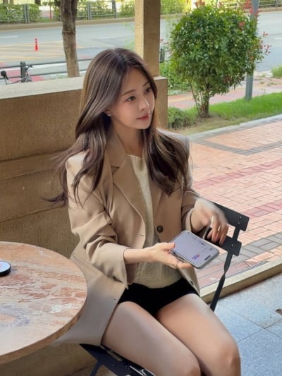 '♥한의사 남친' 아옳이, 연애 후 미모 제대로 물올랐다…가을 여신 강림했네