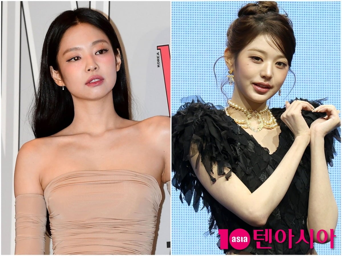블랙핑크 제니와 아이브의 장원영이 각 공식 행사에 참석했다./사진=텐아시아DB