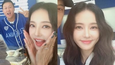 '또 성형설' 한채영, 변한 얼굴 재인증…언급된 하관 가렸다