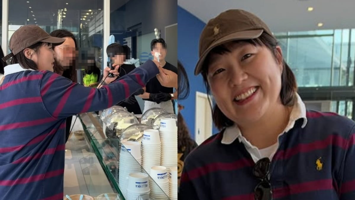 개그우먼 이수지가 정치색 논란 후 비공식 행사에 등장했다. / 사진=SNS 갈무리