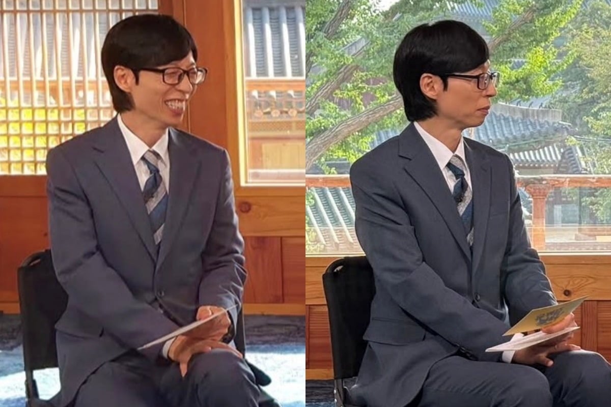 방송인 유재석이 '유 퀴즈 온 더 블럭'을 촬영하고 있는 모습이다. / 사진=tvN '유 퀴즈 온 더 블럭' SNS