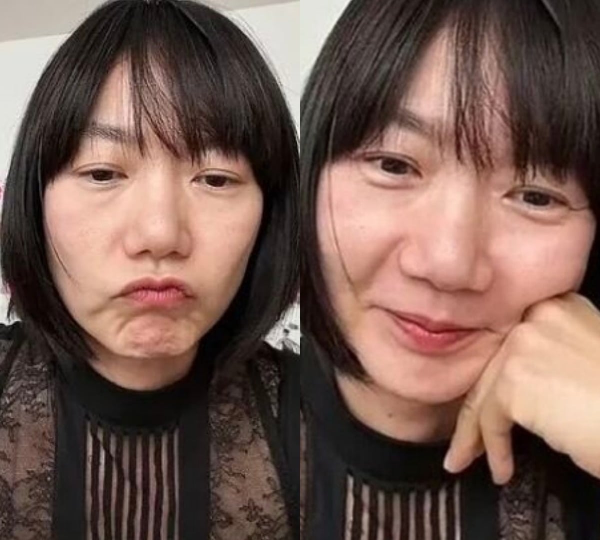 배두나가 민낯으로 팬들과 소통했다. / 사진=온라인 커뮤니티 캡처