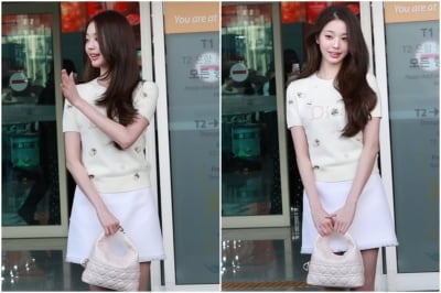 아침에 18도인데 나홀로 한여름 패션…장원영, 닭살 돋을까 걱정되는 룩