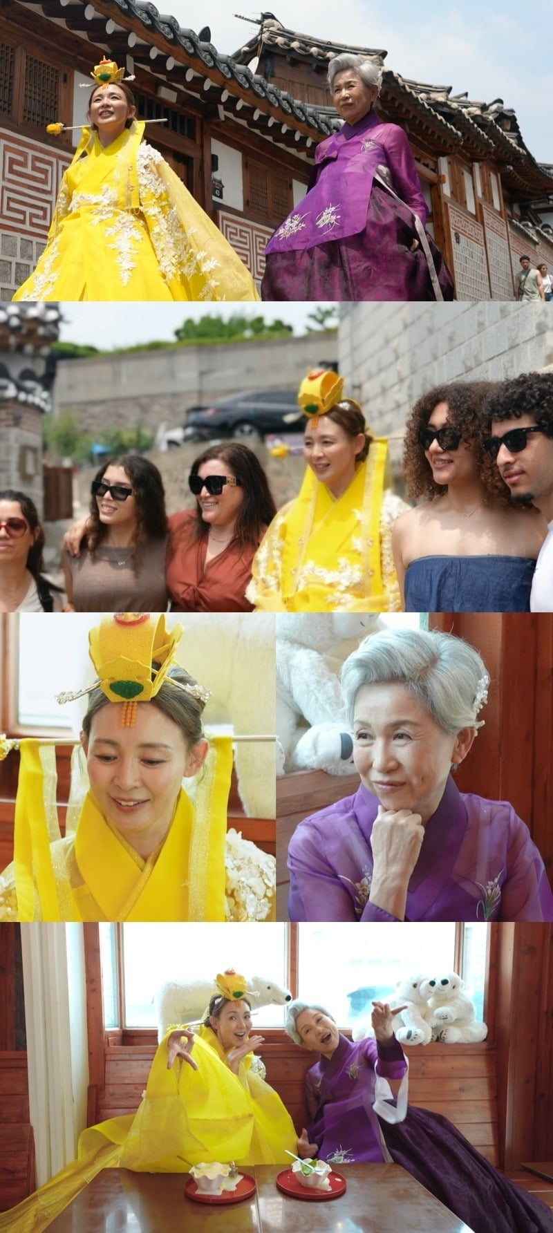 일본인 야노시호가 어머니와 화려한 한복을 입고 북촌 나들이에 나선다./사진제공=KBS2