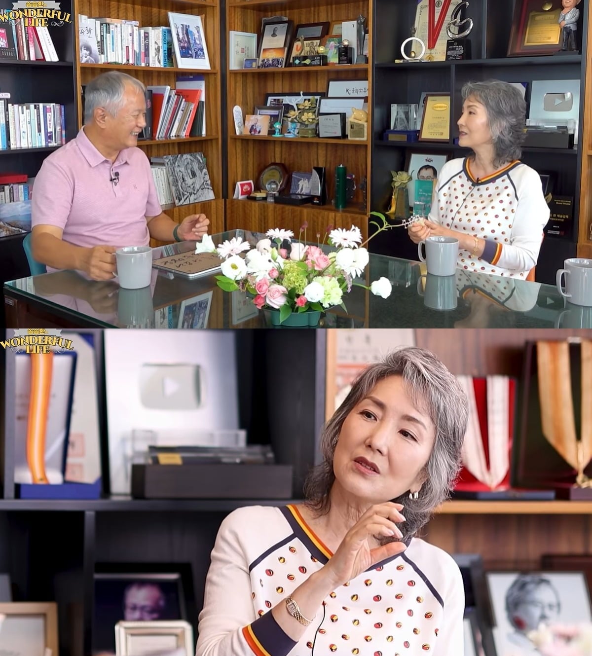 배우 이휘향이 드라마 '야망의 세월' 촬영 당시 비하인드를 전했다. / 사진=유튜브 채널 '송승환의 원더풀 라이프' 캡처