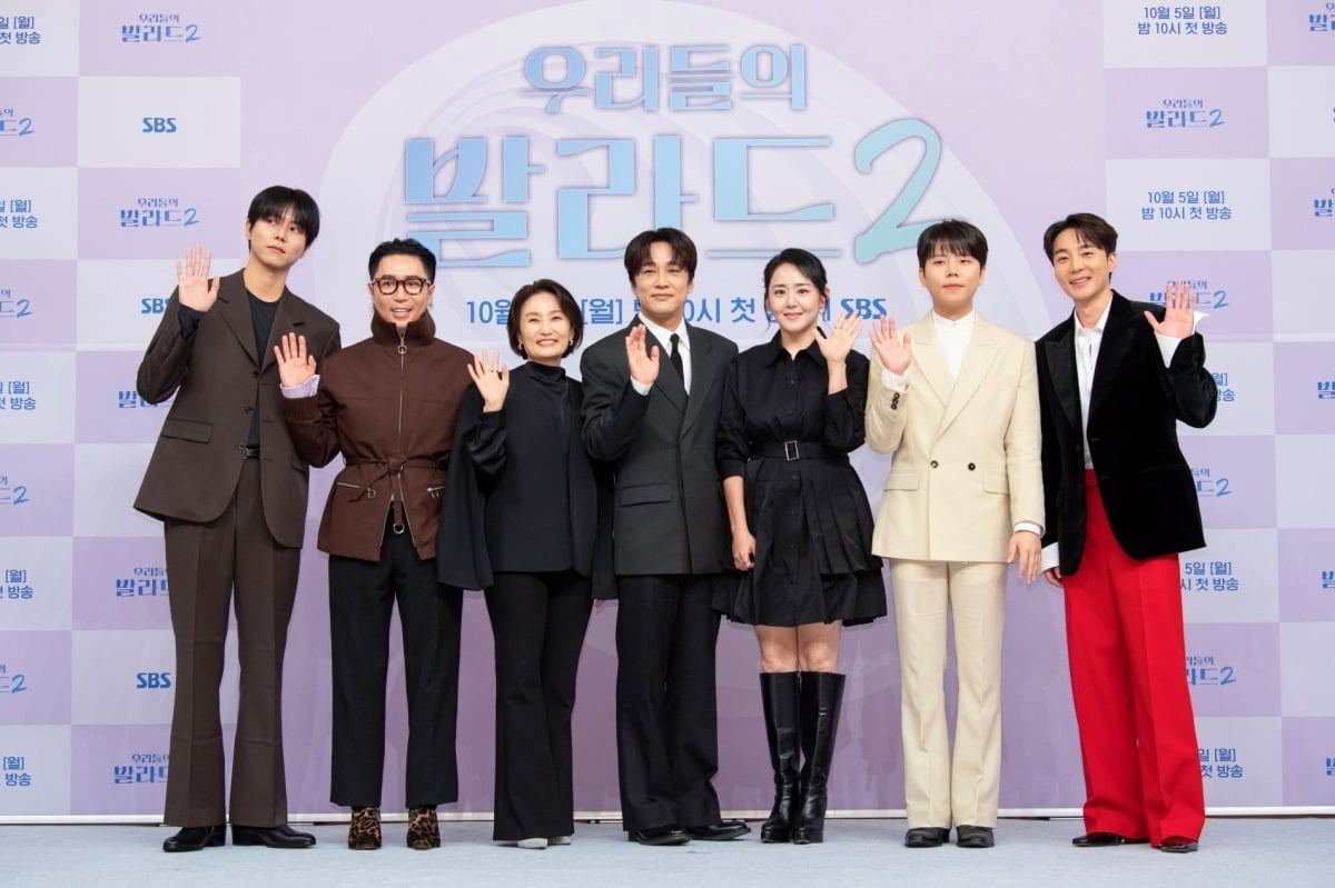 주우재, 정재형, 박경림, 차태현, 박경림, 정승환, 로이킴이 '우발라2' 제작발표회에 참석했다./사진제공=SBS