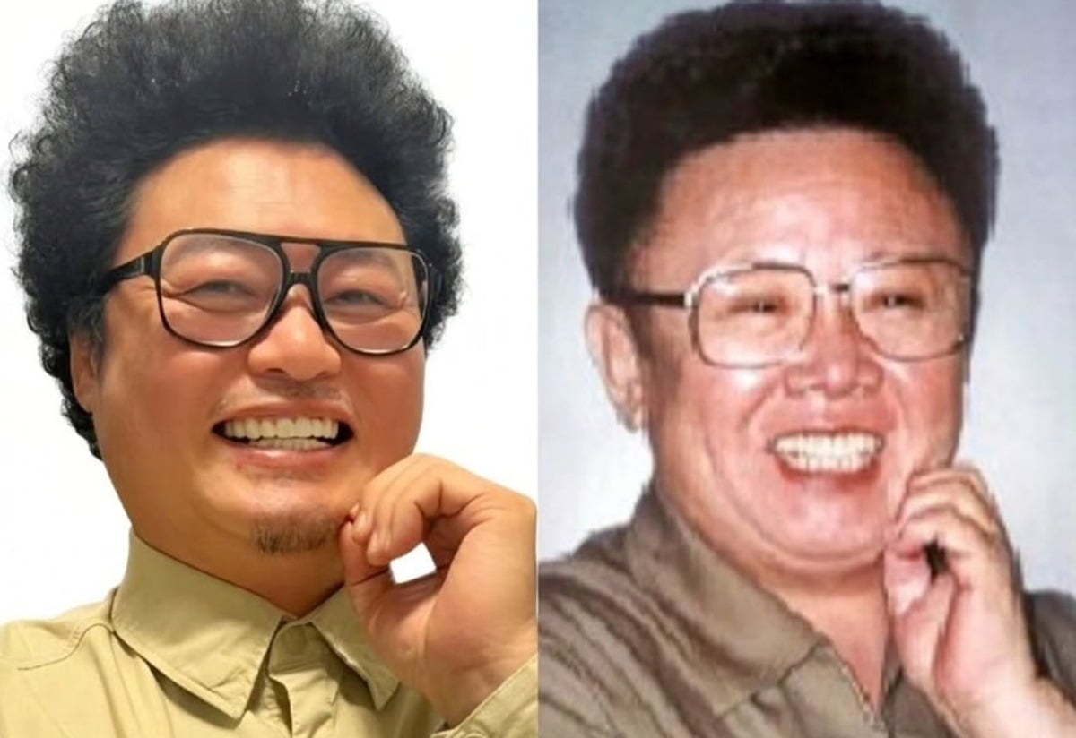 윤택이 김정일 닮은꼴 사진을 올렸다가 조용히 삭제했다./사진=SNS