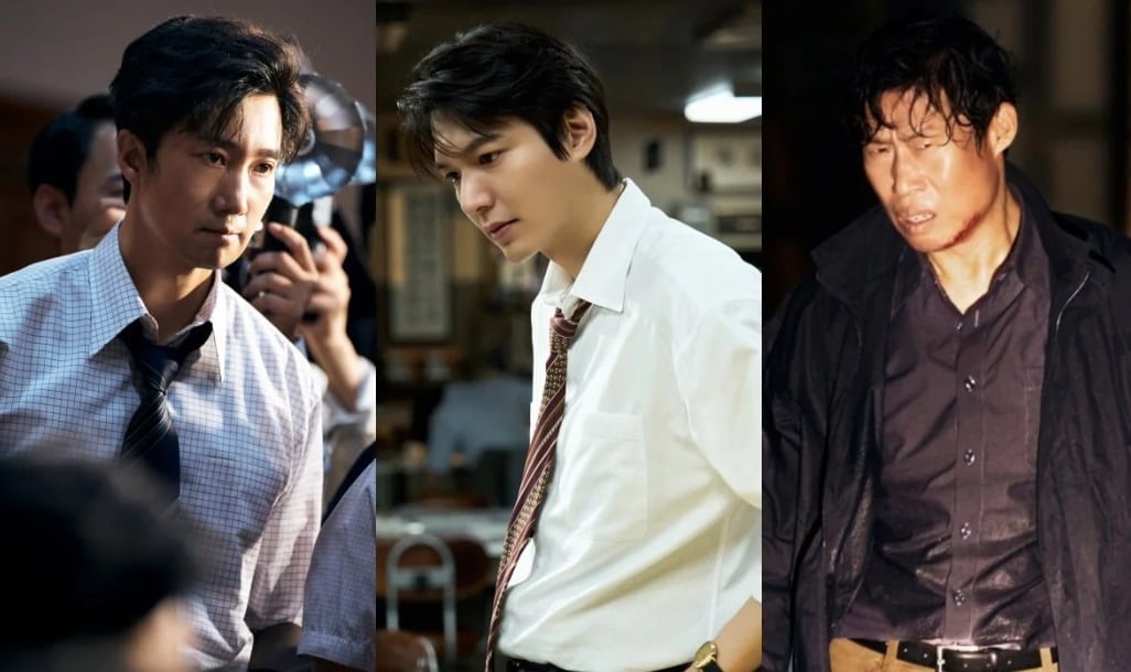 영화 '암살자(들)'에 출연한 배우 박해일, 이민호, 유해진. / 사진제공=하이브미디어코프