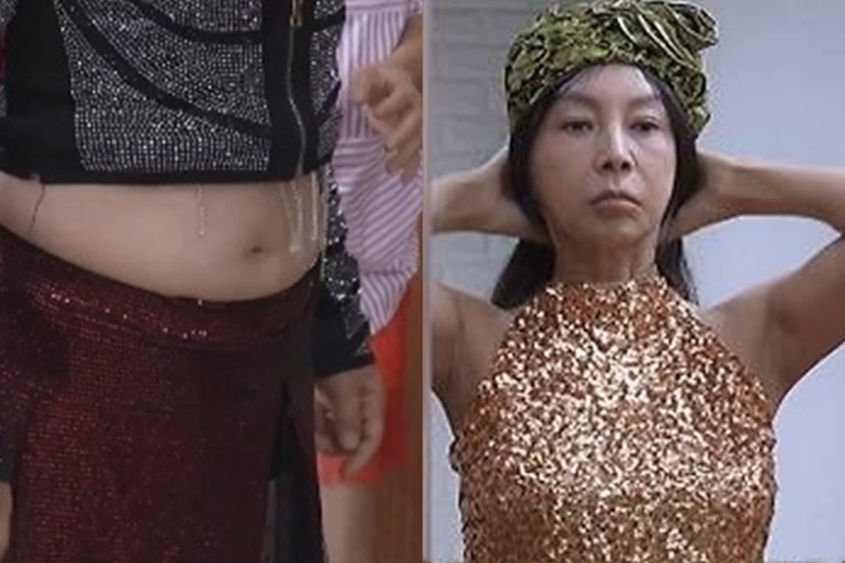 황신혜가 라인댄스 의상을 준비했다./사진제공=KBS