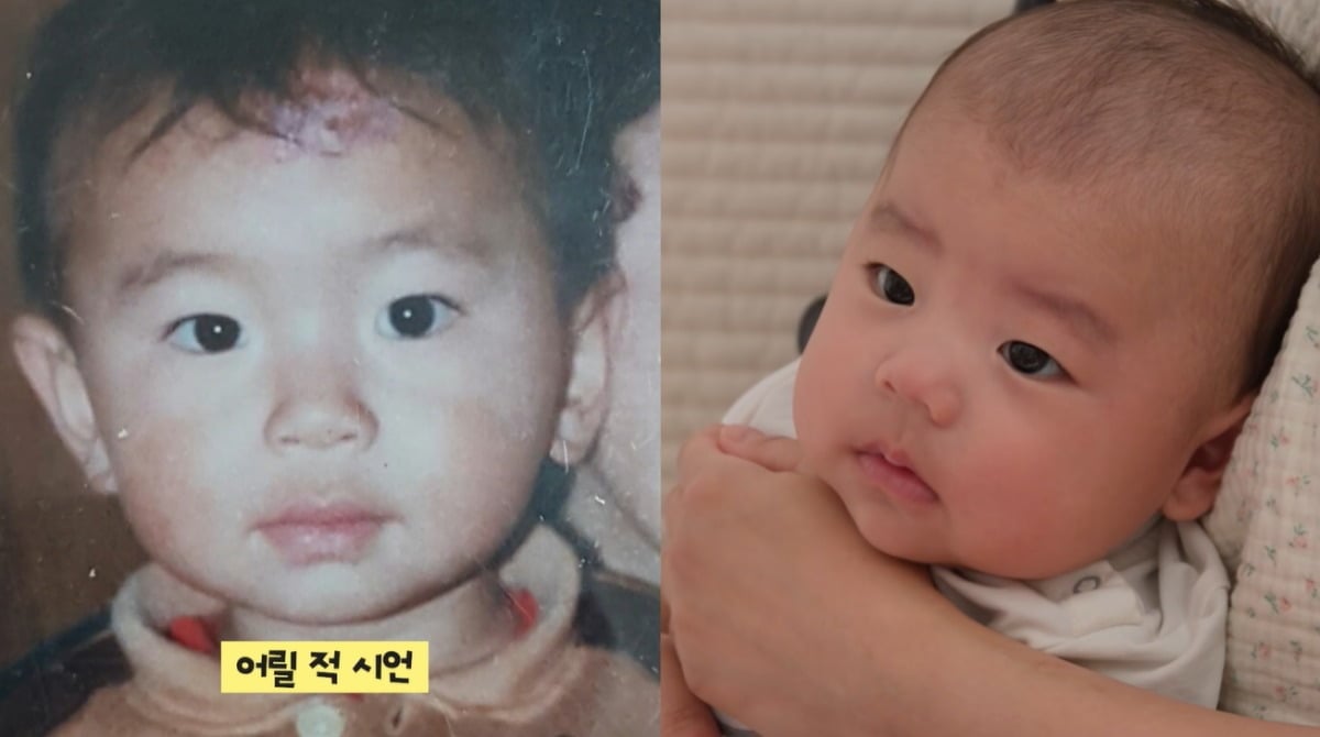 이시언이 붕어빵 아들을 공개했다. / 사진='한혜진' 유튜브 캡처