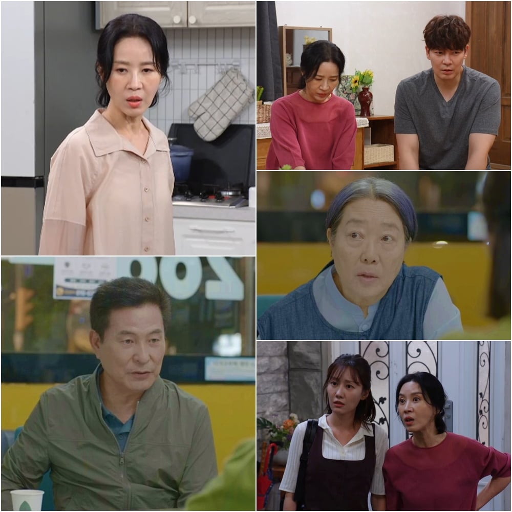 김희정이 장남의 이혼 사실을 알게 된 데 이어 둘째 아들의 집에서 압류 딱지까지 발견한다. / 사진 제공: KBS 1TV 일일드라마 
